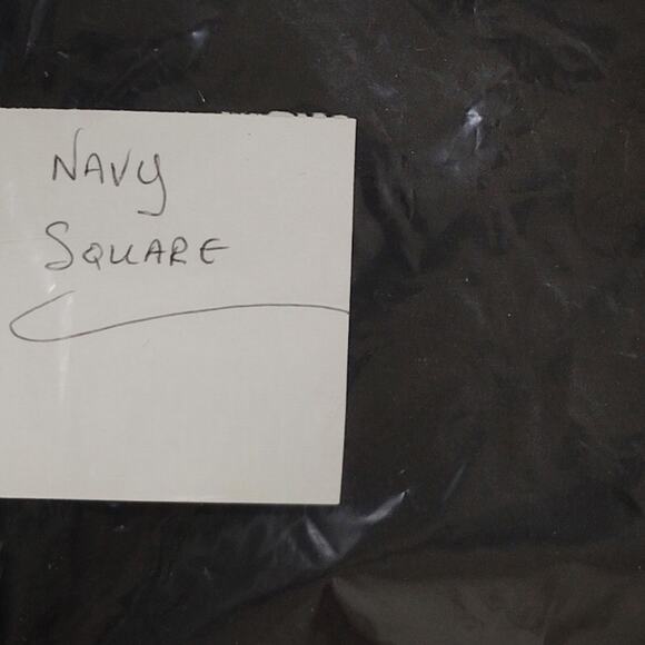 U.S. Navy Square, 32" x 32", Black, Silk-Like 100% Polyester, Formal Accessory - Picture 5 of 6